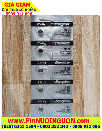 COMBO 01vỉ 5viên Pin đồng hồ Silver Oxide 1.55v Energizer SR527SW _Pin 319, Giá chỉ 95.000đ/ Vỉ 5viên
